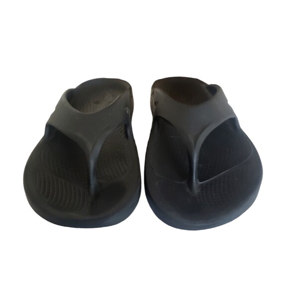 OOFOS Ooriginal Black Recovery Thong Flip Flop Sandals Slide Men's Size 9 - Picture 4 of 11